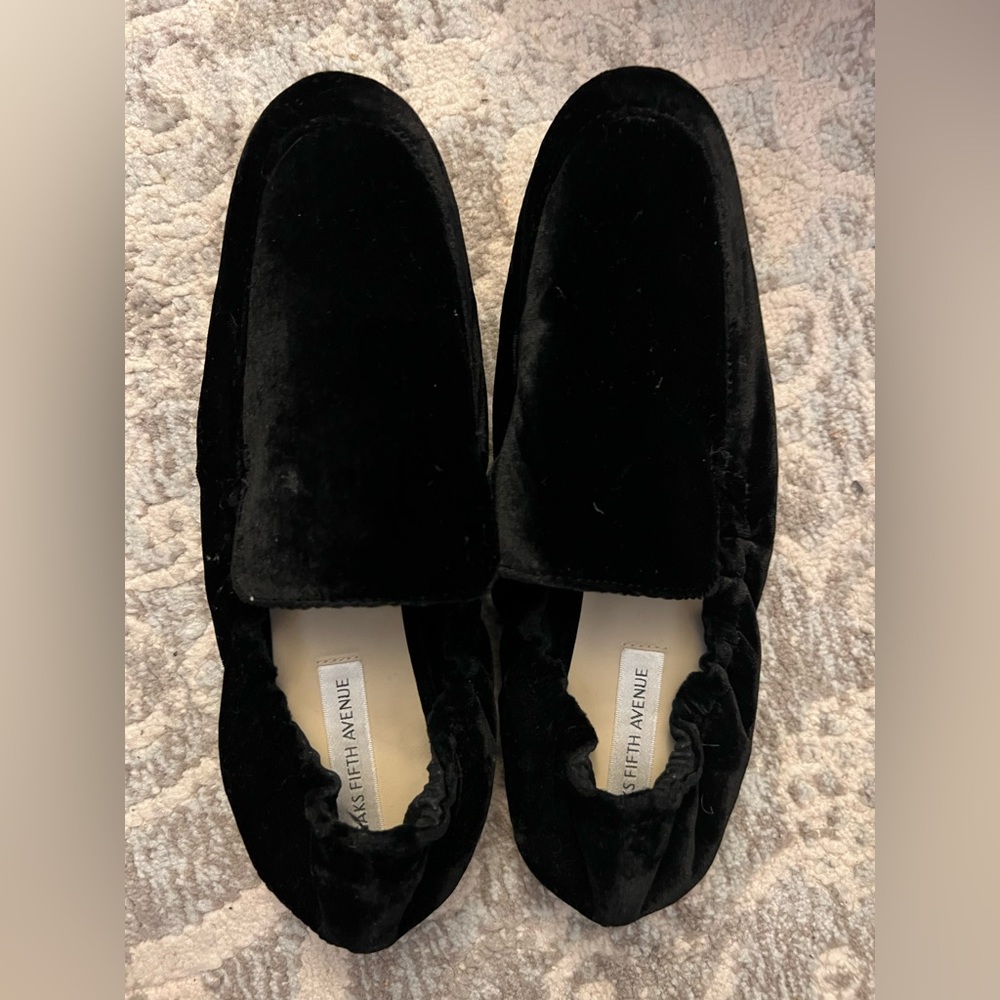 Suede saks fifth avenue loafers